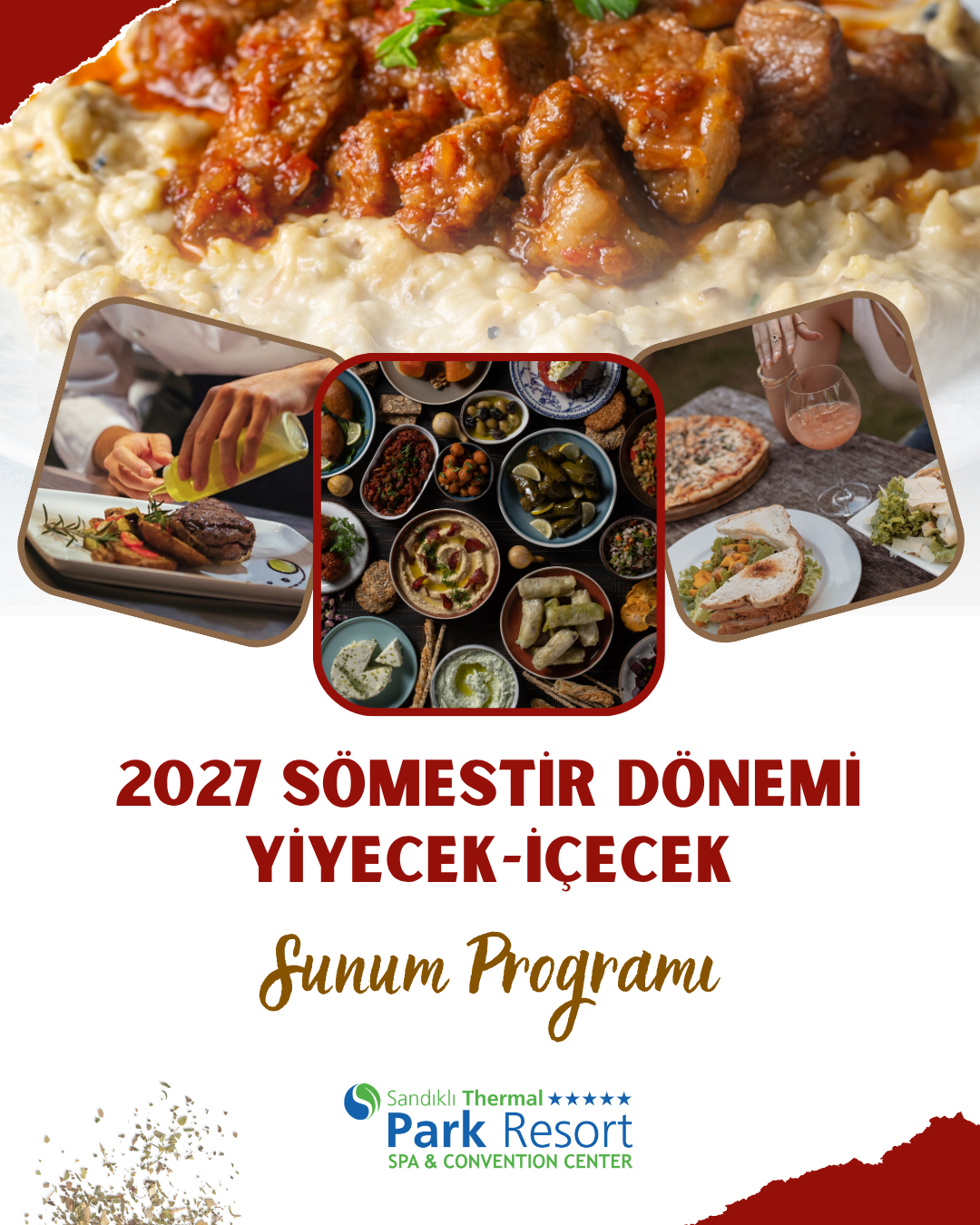 2027 SÖMESTİR DÖNEMİ YİYECEK-İÇECEK SUNUM PROGRAMI