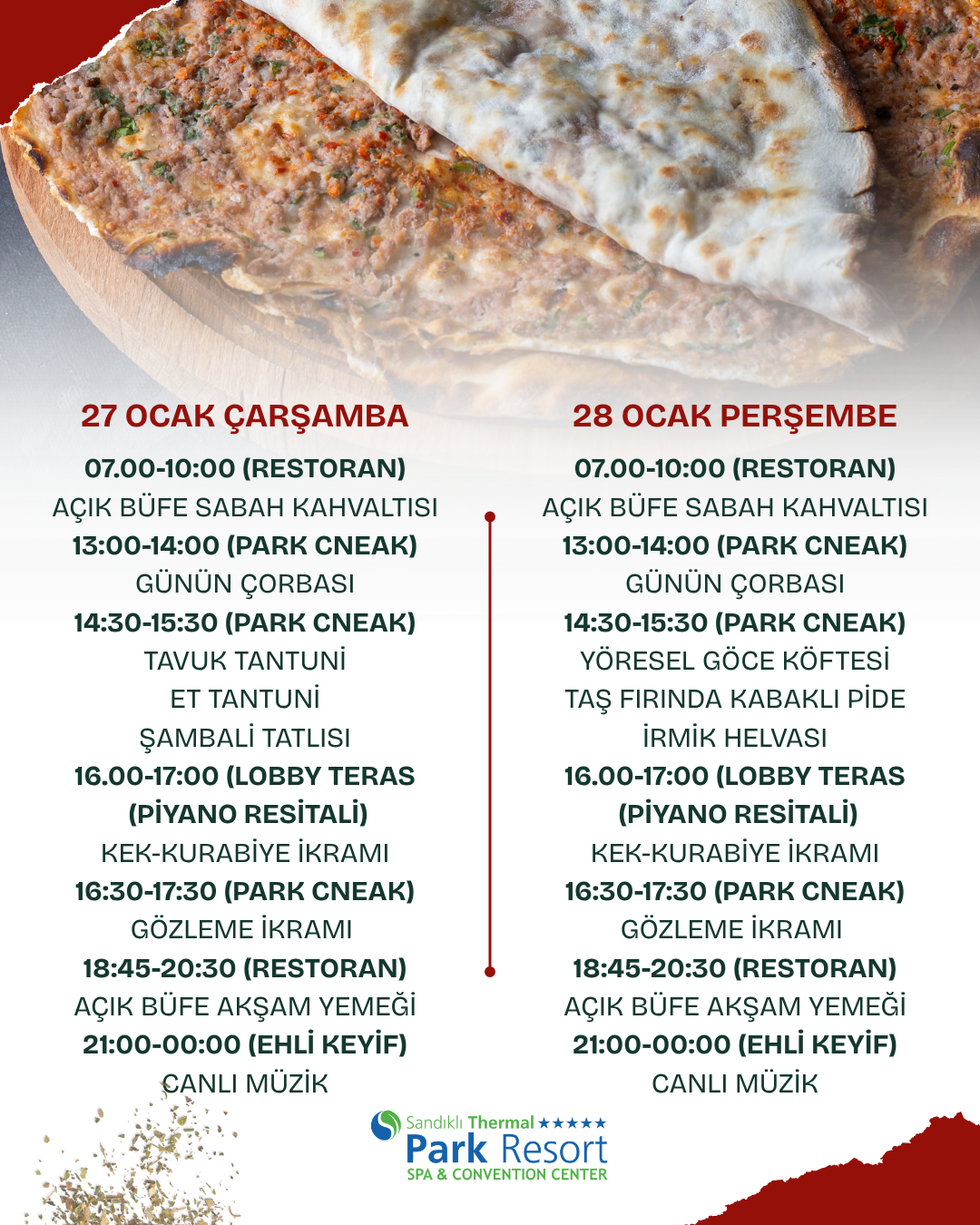 2027 SÖMESTİR DÖNEMİ YİYECEK-İÇECEK SUNUM PROGRAMI