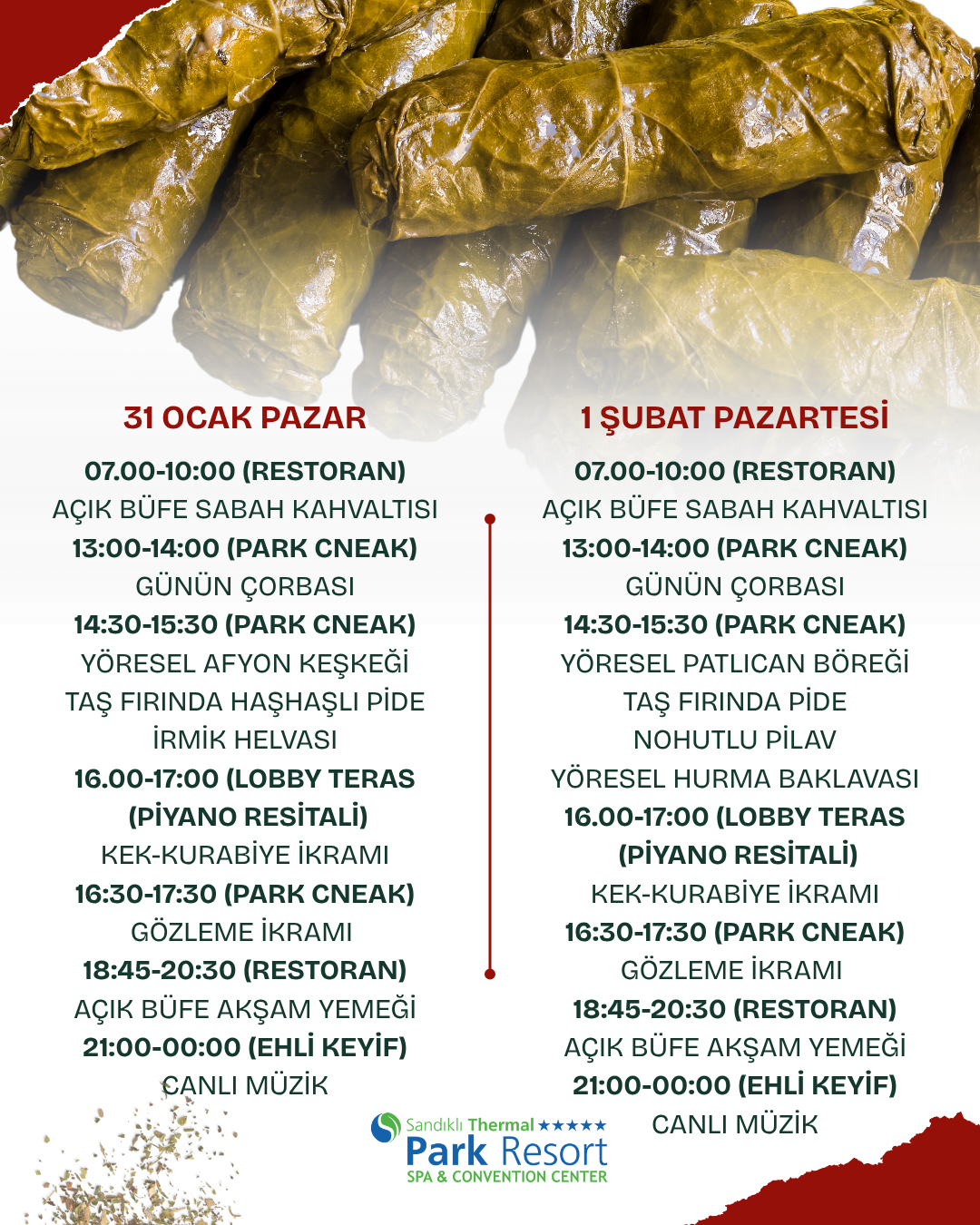 2027 SÖMESTİR DÖNEMİ YİYECEK-İÇECEK SUNUM PROGRAMI